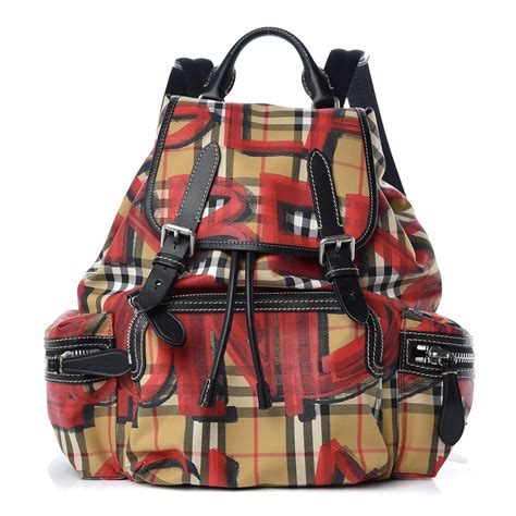 burberry check print backpack|burberry medium rucksack backpack.